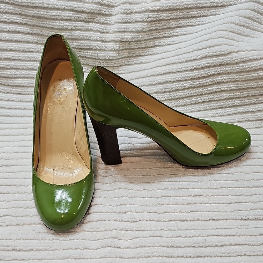 Kate Spade Green Patent Leather Classic Heels